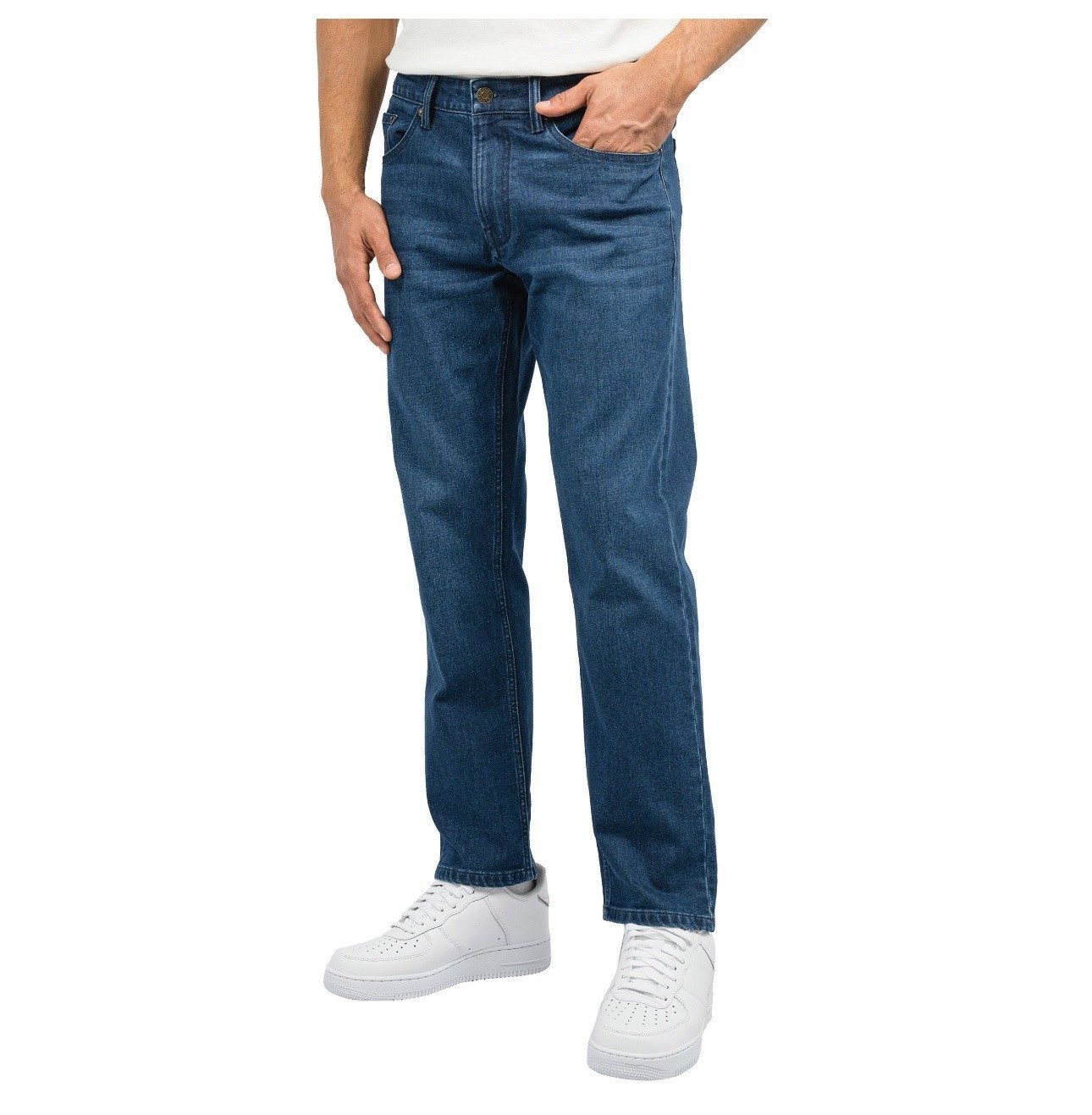 Scott Barber Men’s 5-Pocket Jeans – Dark Blue – Size 32×32