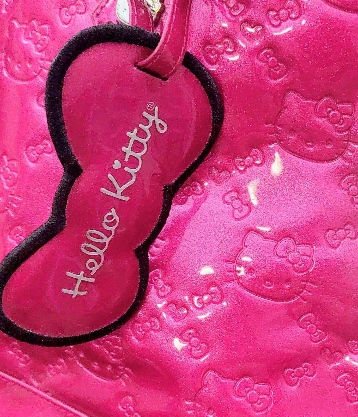 NWT LARGE Loungefly X Hello Kitty Pink Patent Dome Satchel Bag Retired 2012 Y2K