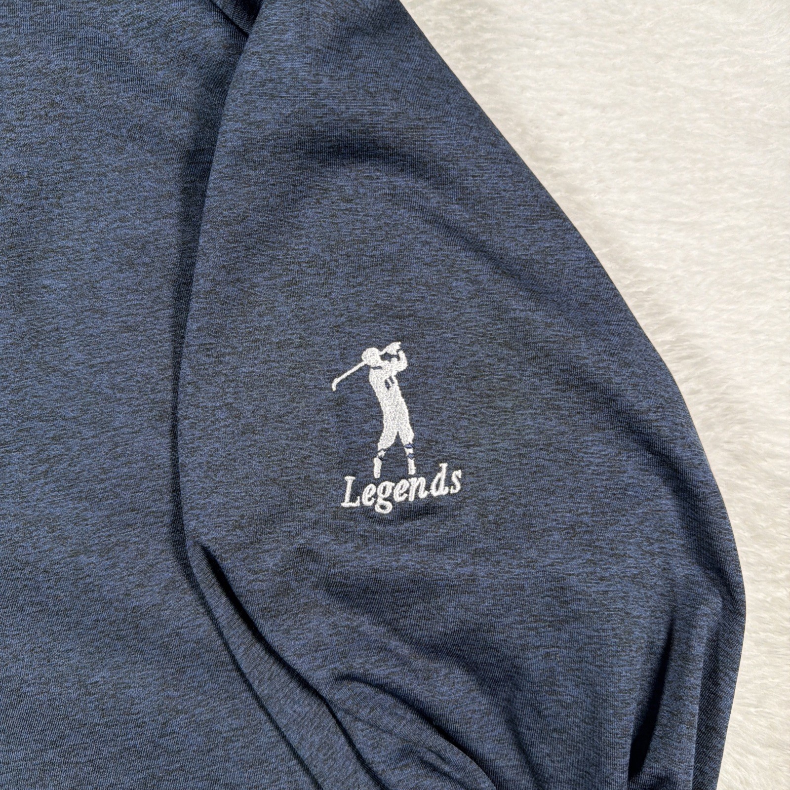 UNRL Hoodie Mens Large Navy Crossover Performance Pullover Stretch Unreal Golf