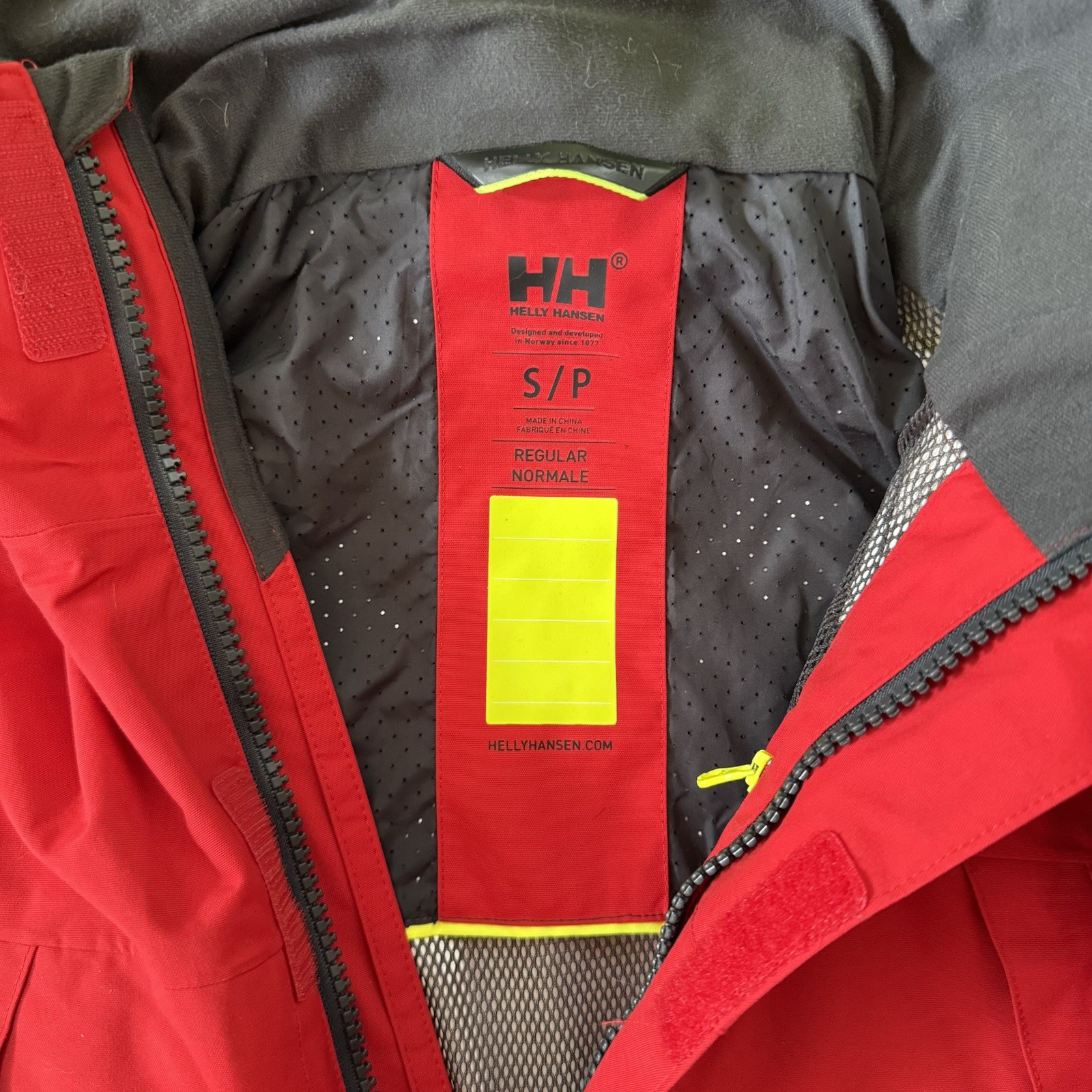 Helly Hansen Ægir Race 2.0 Sailing Jacket Viking Cruises AECO IAATO Sz S Red