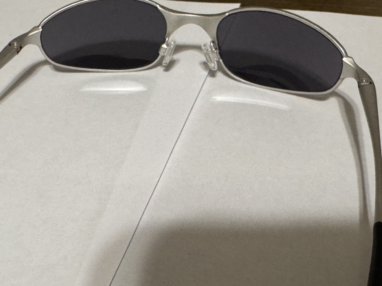 Oakley A Wire 2.0 Silver Frame Ice Iridium Lens 05-705 Spring Hinges T C E RARE
