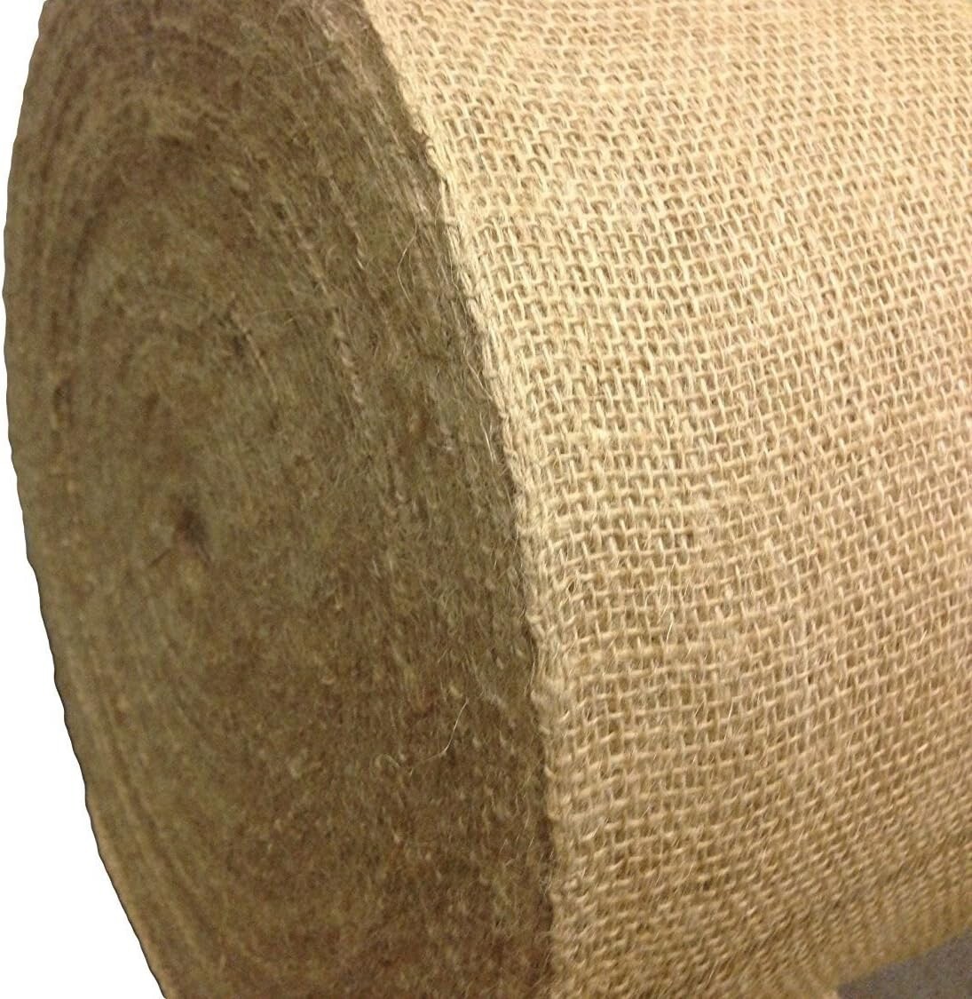 18 Inch Wide 100% Natural Jute Upholstery Burlap Roll – Biodegradable