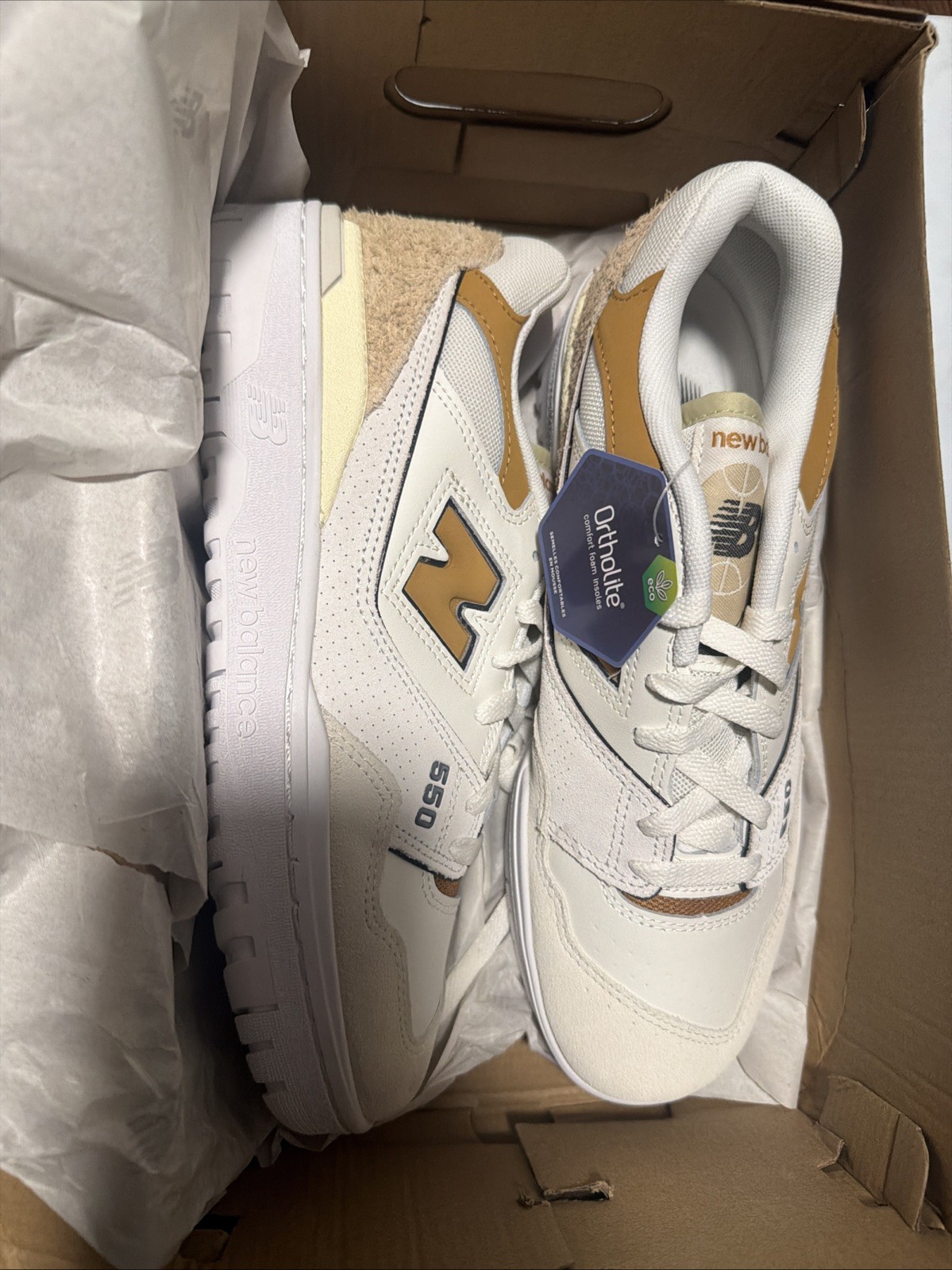 New Balance 550 Au Lait Brown Orange Pink (W) – Size 8.5 Men (10 Women)