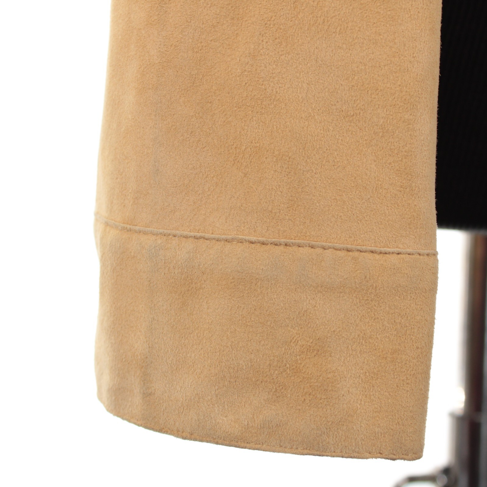 Hettabretz NWD Snap Front Suede Leather Jacket Size 50 (~ Small US) In Solid Tan
