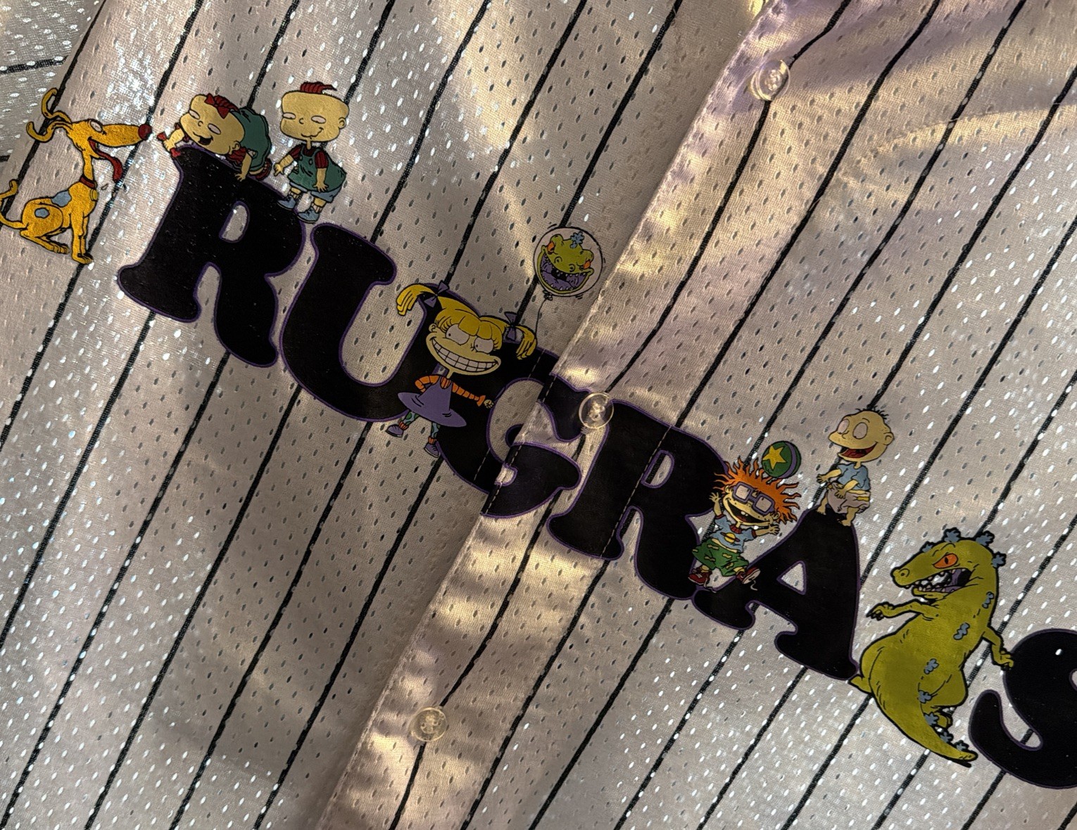 Rugrats Jersey Men’s Small Nickelodeon Baseball Shirt Chucky Tommy