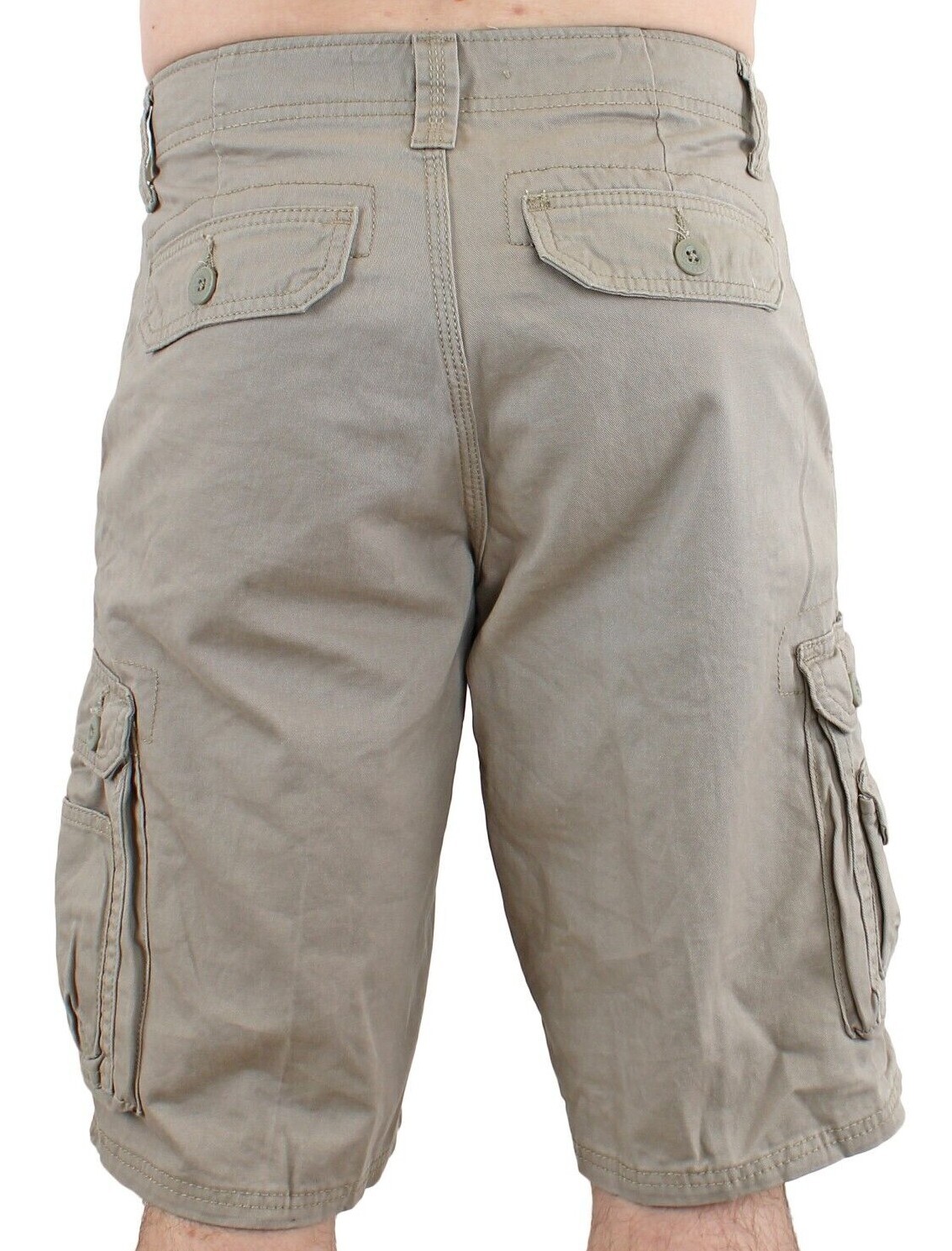 Lee Men’s Cargo Shorts 8+Pockets, Regular Fit 11″ Inseam Pre-Wash Cotton Blended