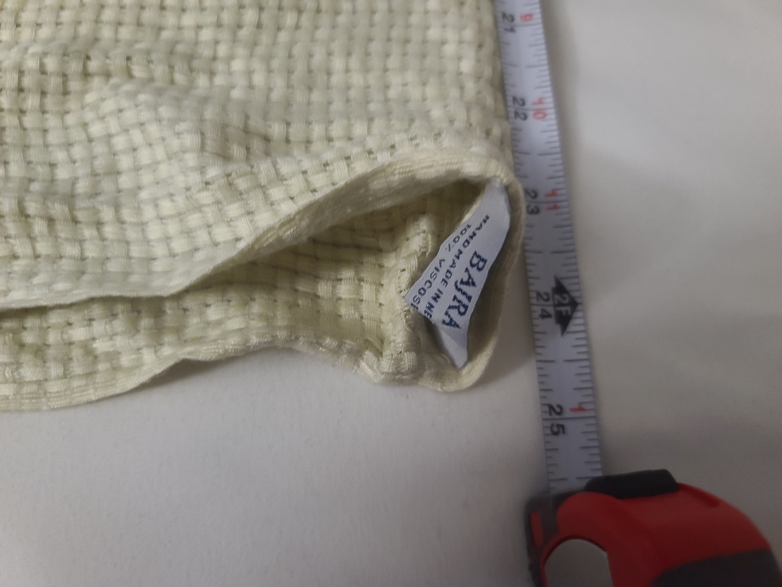BAJRA Unknown – See Pictures Off-white/Cream 100% Viscose Scarf handmade Nepal