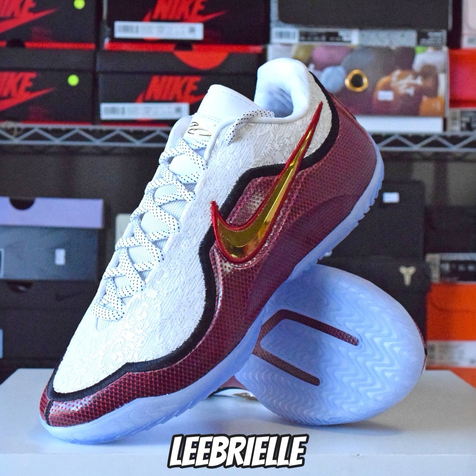 Size 15 – Nike LeBron 23 Grand Opening White Red Gold Black HJ5629-100