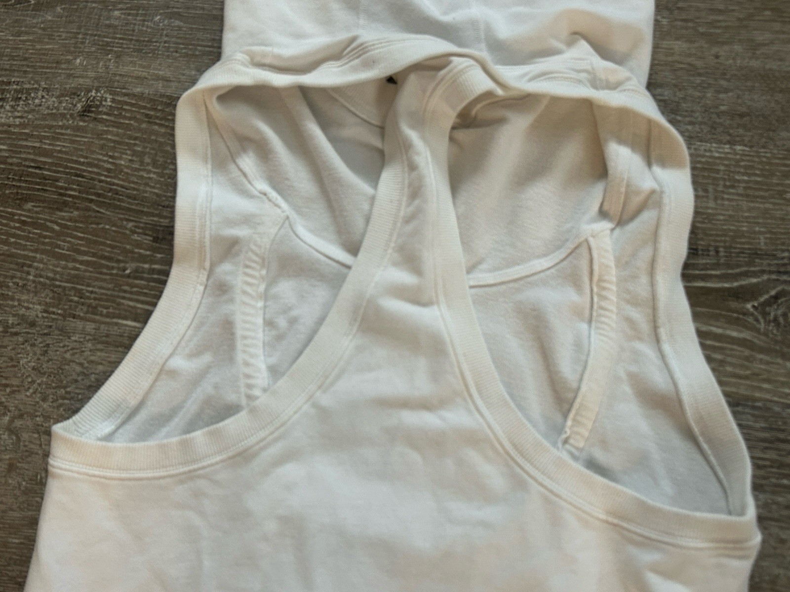 Womens Lululemon Flashback Tunic Tank Hoodie White Logo Size 10 Sleeveless