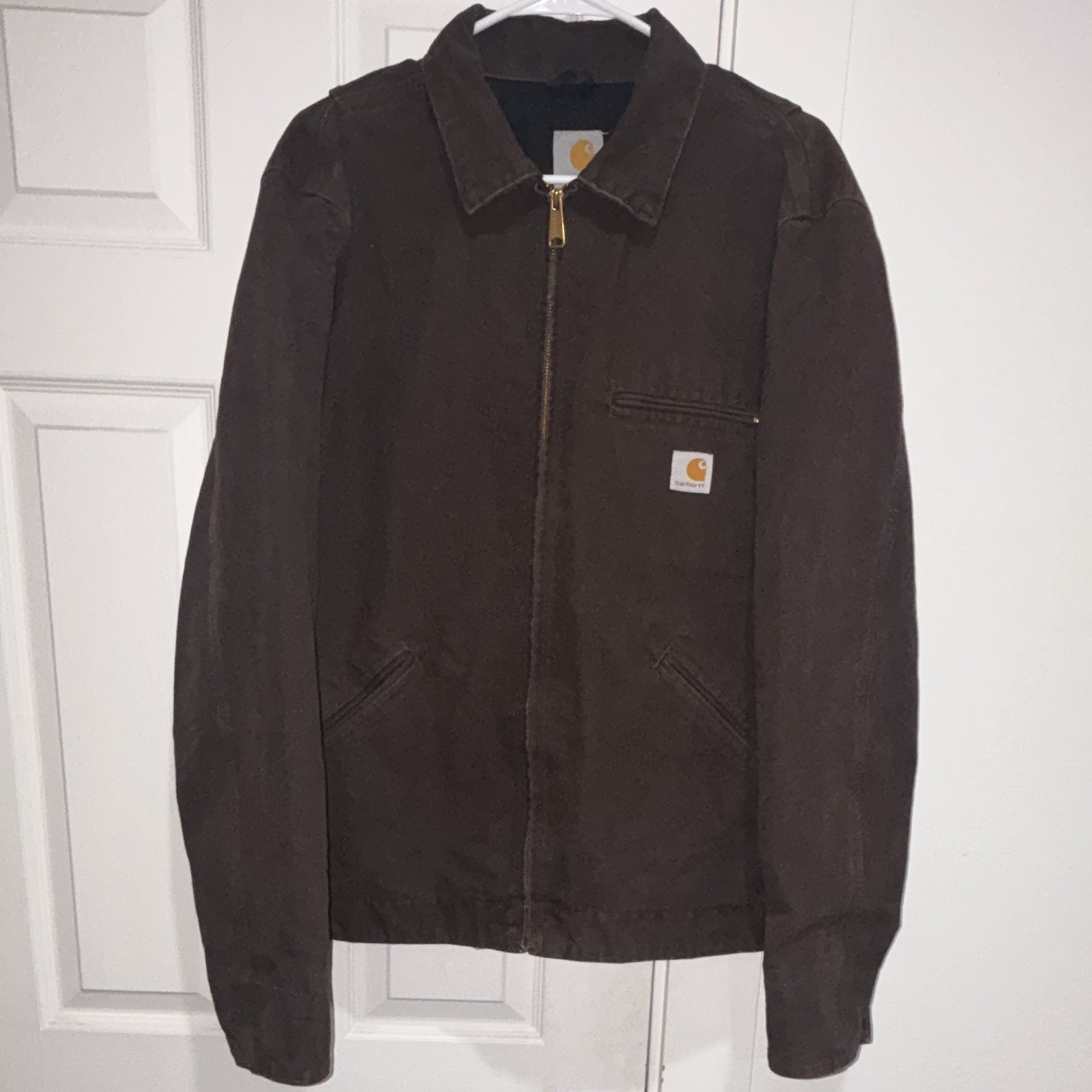Vintage Carhartt Detroit Jacket EJ196 DKB Size Medium