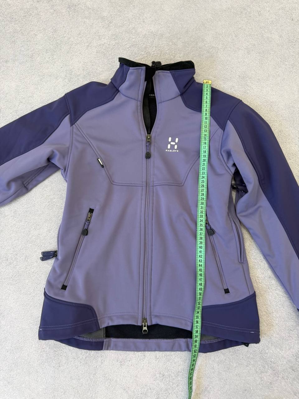 Haglöfs Women Softshell Fleece Jacket Size S Purple Outdoor Trekking Hiking
