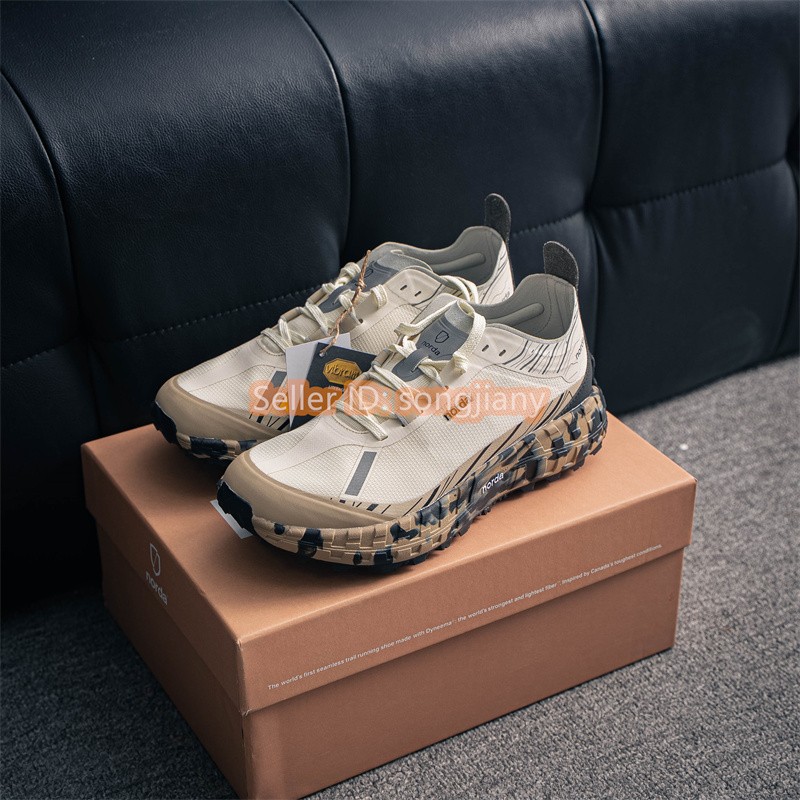 NORDA 001A Dyneema Mountain Outdoor 001MABYSS Beige Black Unisex Sneakers