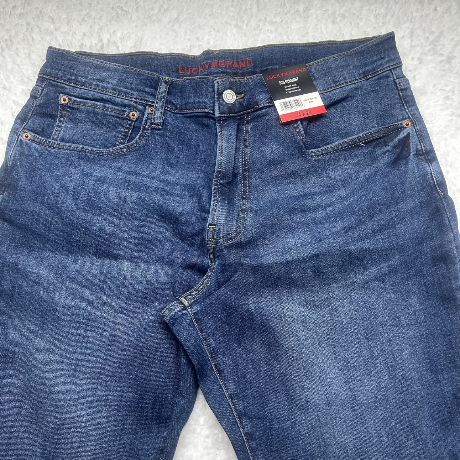 Lucky Brand Men’s Jeans 223 Straight 34X29 Stretch Denim Straight Leg Blue