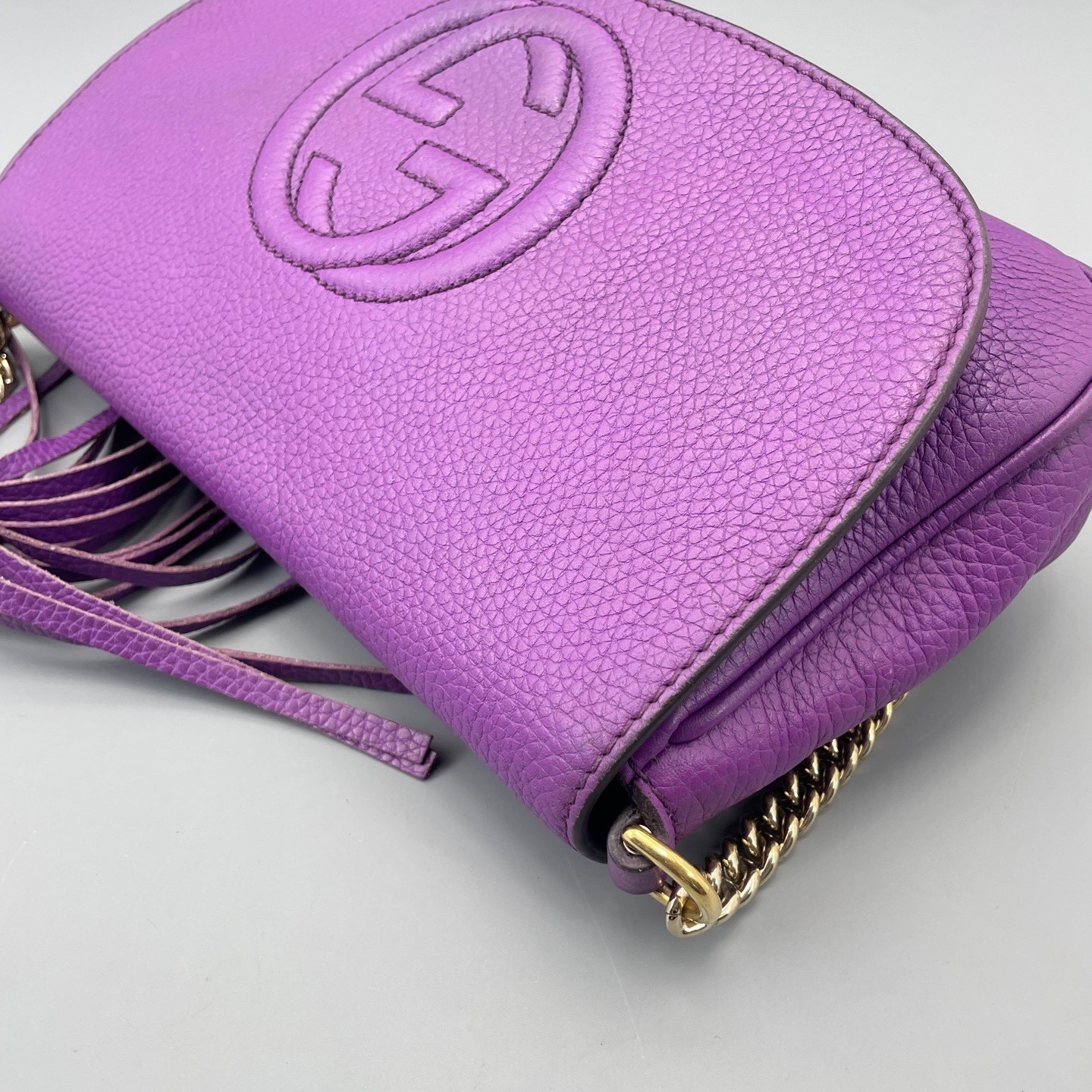 Gucci Pre-Owned Authentic Crossbody Bag Purple 25*15*5cm Free Tracked Shipping