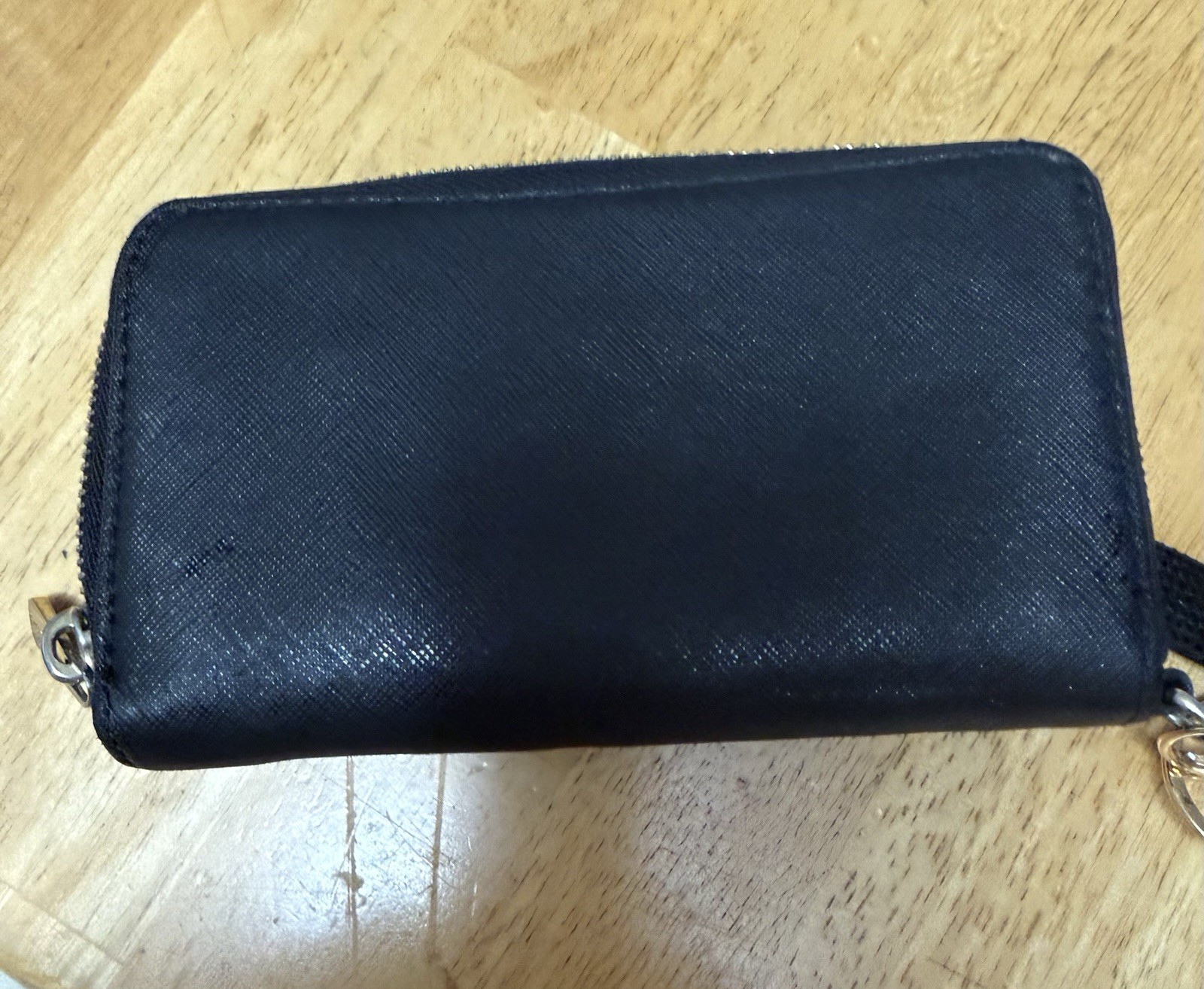 Michael Kors Women’s Black-Around Wristlet Wallet, Logo Plate, Credit Card