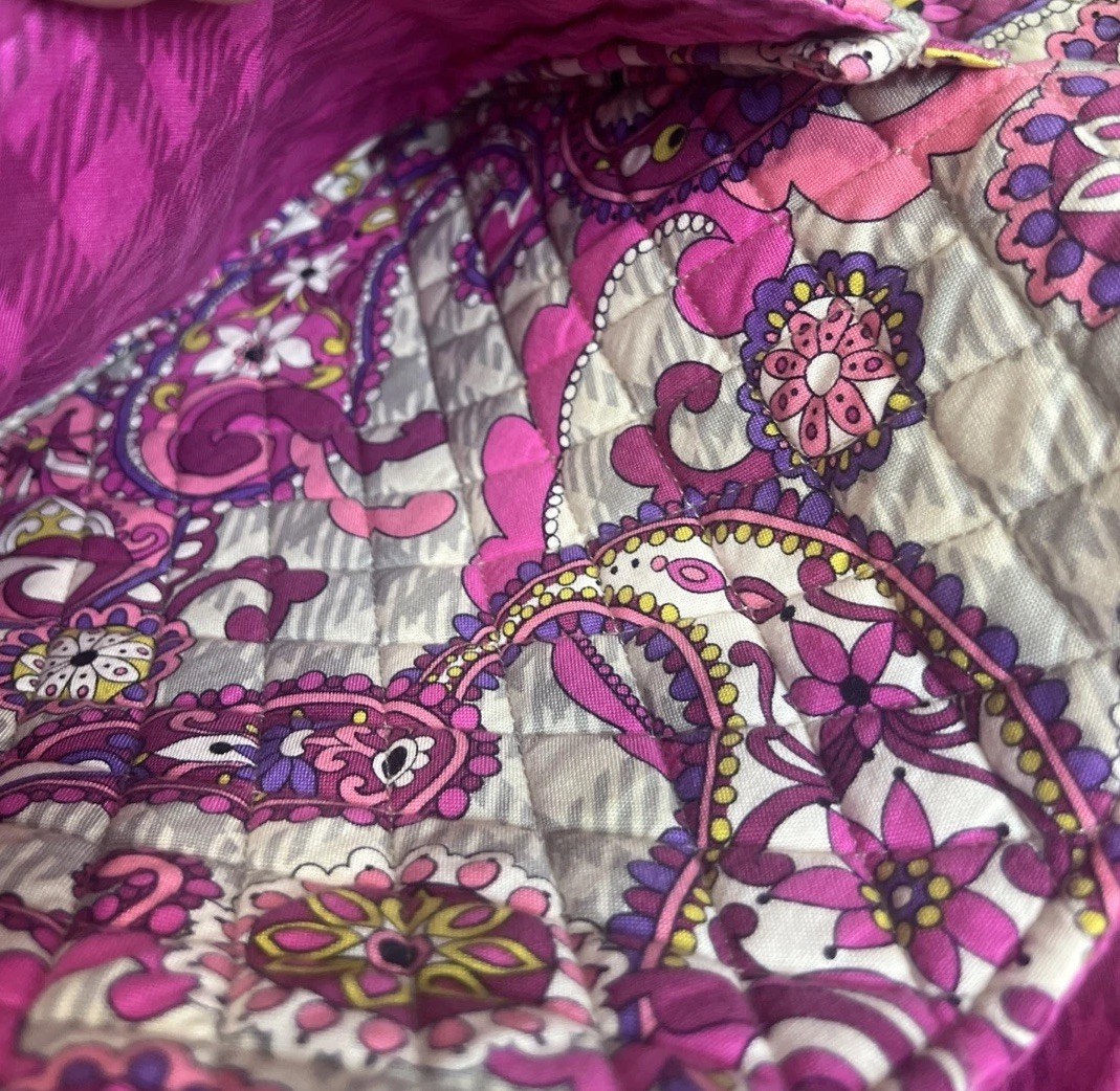 Vera bradley (2012) Mailbag Retired Plaid Meets Paisley Pattern Crossbody Y2K