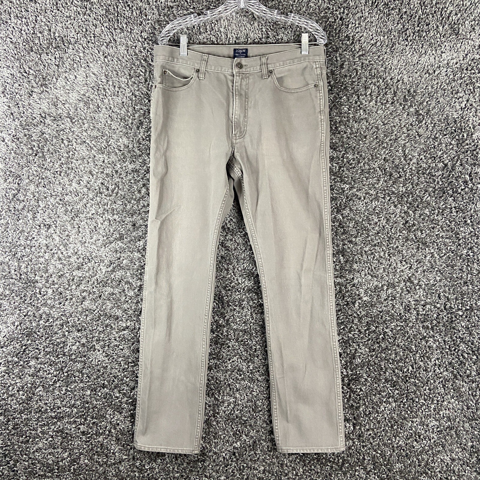 J Crew The Sutton Gray Pants Men’s 33×31