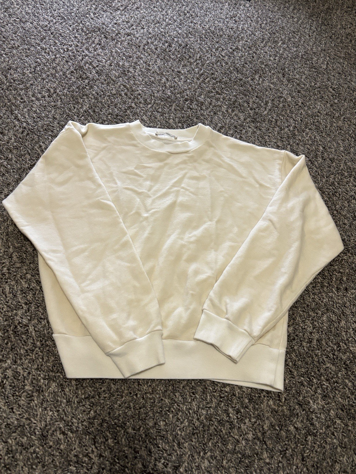The Row sweater Cotton Cashmere blend off white xs Tag is Loose High End Luxury