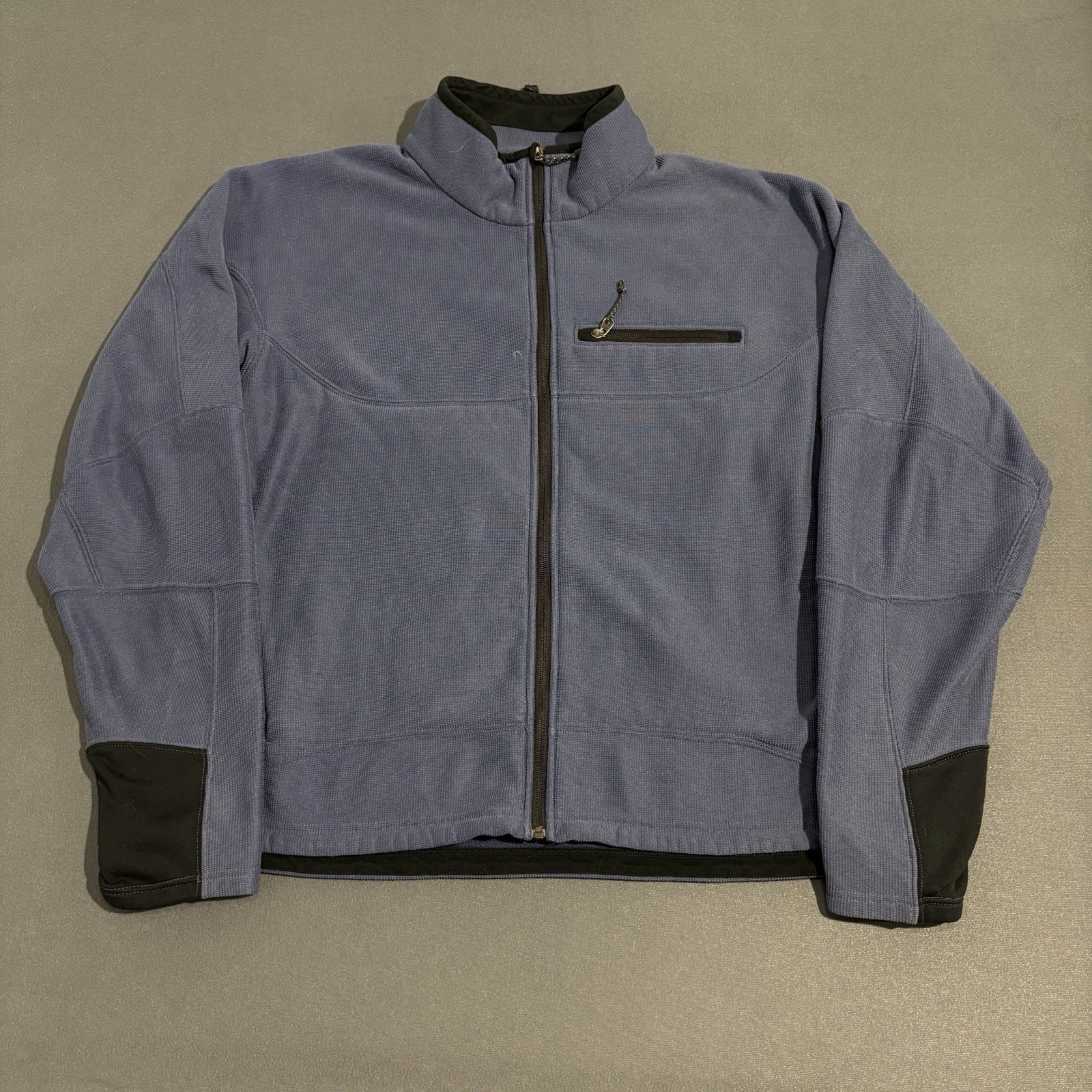Vintage 90s Mountain Hardwear Jacket Mens Sz XXL Blue Black Full Zip Made USA