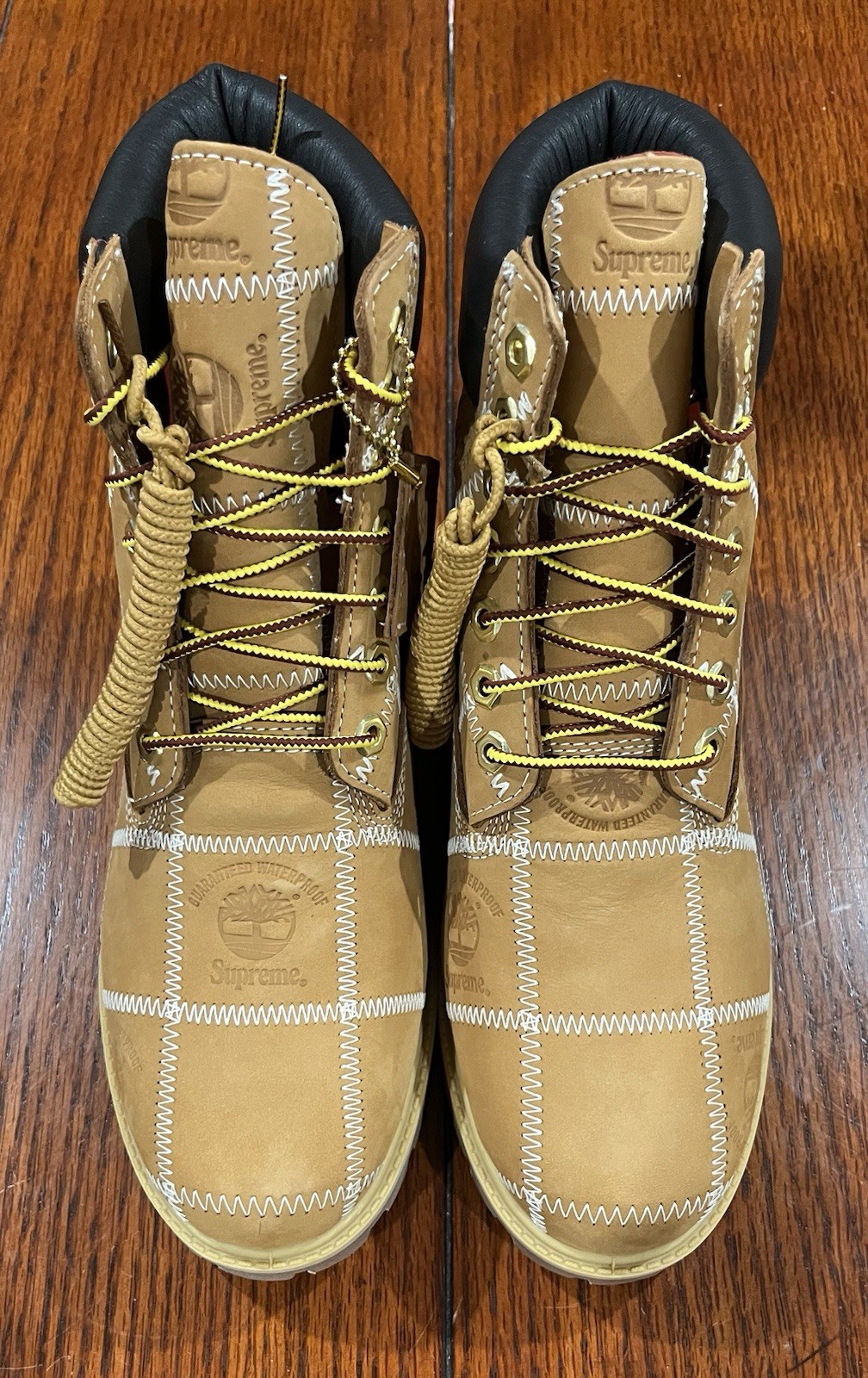Supreme x Timberland Patchwork 6″ Premium Waterproof Boot – Wheat Size 6.5
