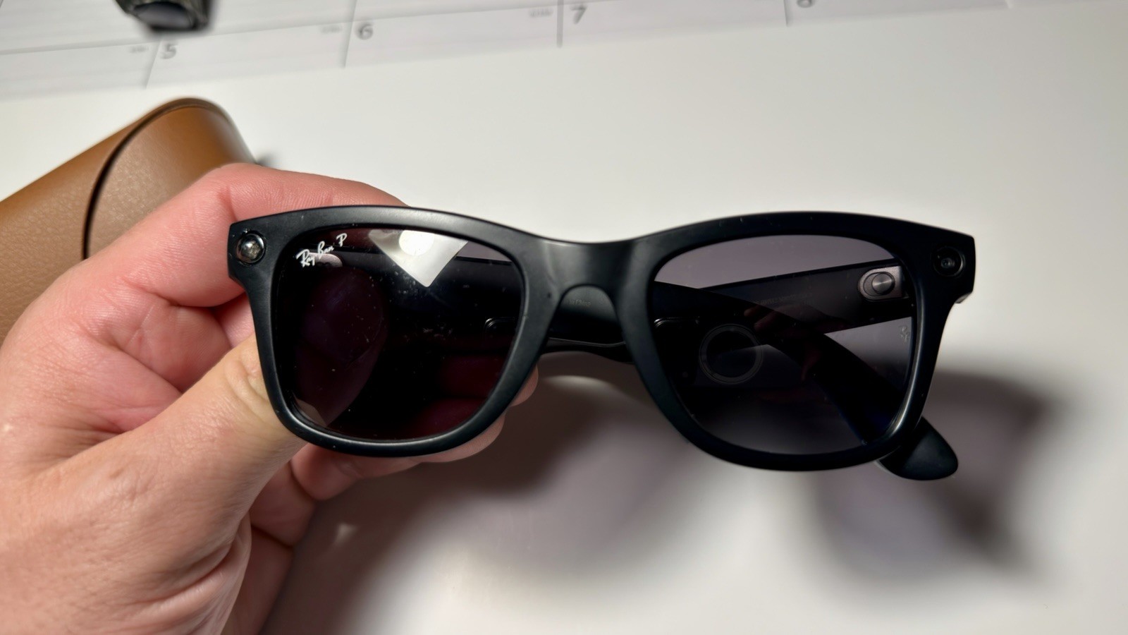 No Front Led Light Modded Ray-Ban Met Wayfarer Matte REG Frame Polorized GEN1