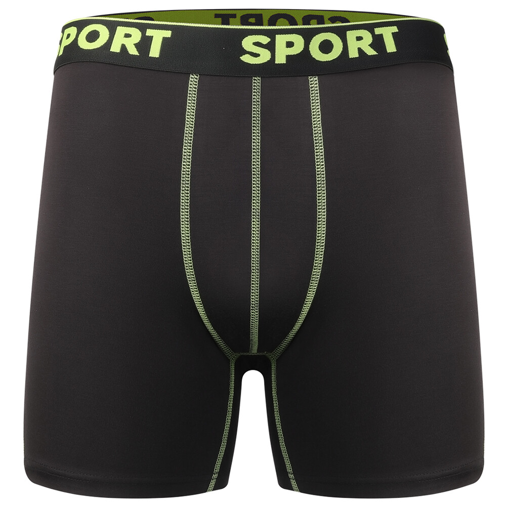 4 Pack Mens Bamboo Underwear Soft Boxer Briefs Anti Chafing Trunks Waistband Fly
