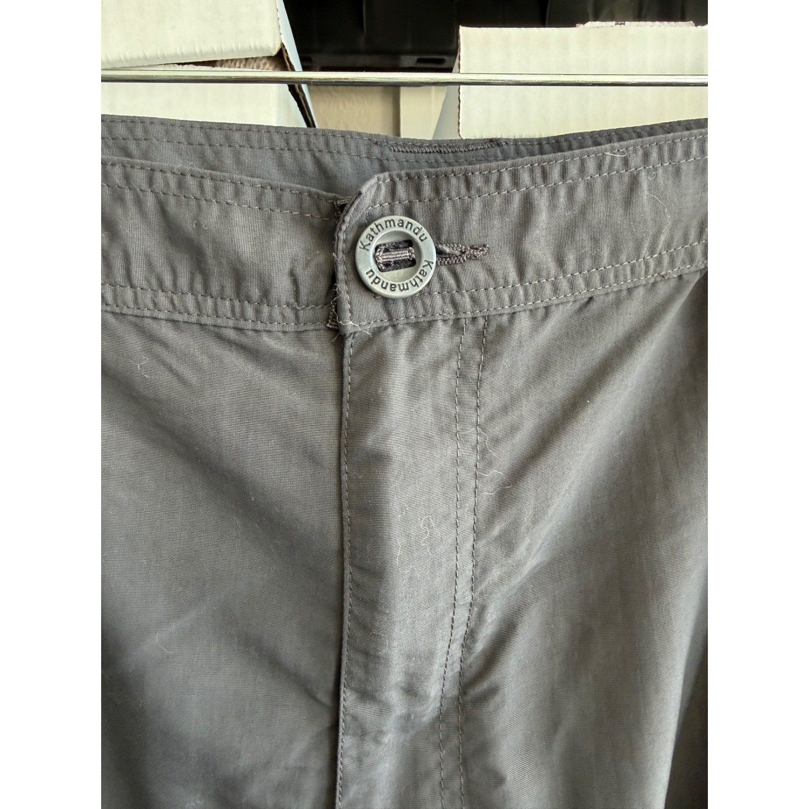 Kathmandu No Fly Zone Convertible Cargo Pants Mens XL Gray Hiking Outdoor 36×31