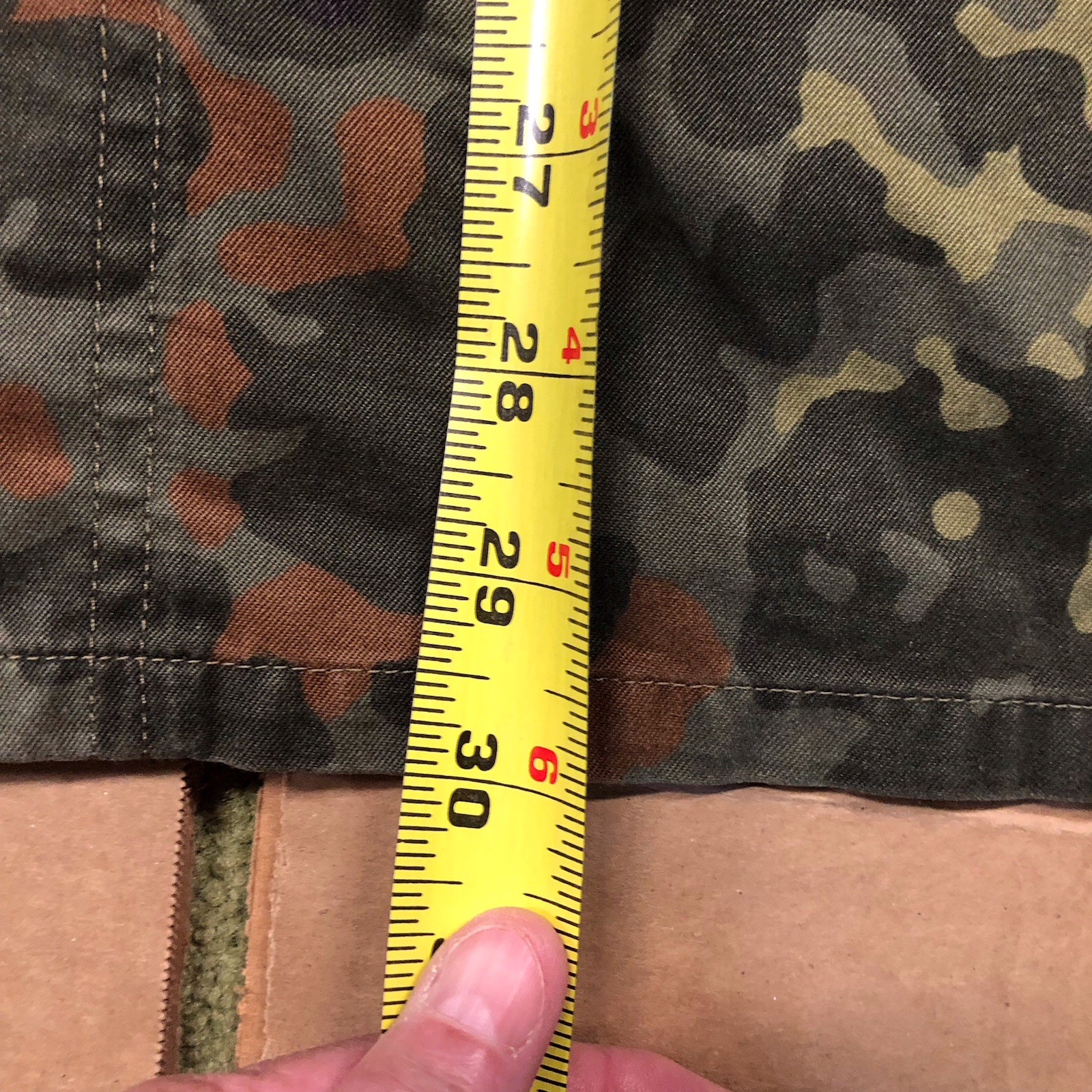 DEU GE German Army Camo Snap-Button Full Zip 175-185/1996 Jacket Field Coat
