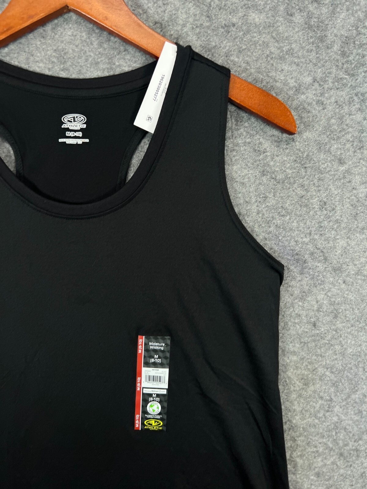 NWT Athletic Works Tank Top Mens Medium Black Tee Athletic Active Workout 7