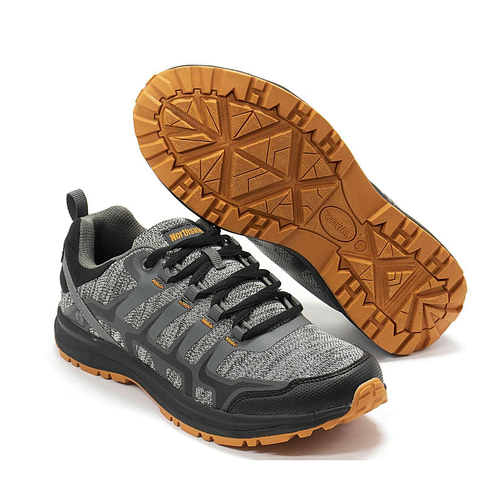 Men Hiking Shoes Northside Cypress Trail Running Shoes Black Sneaker NEW