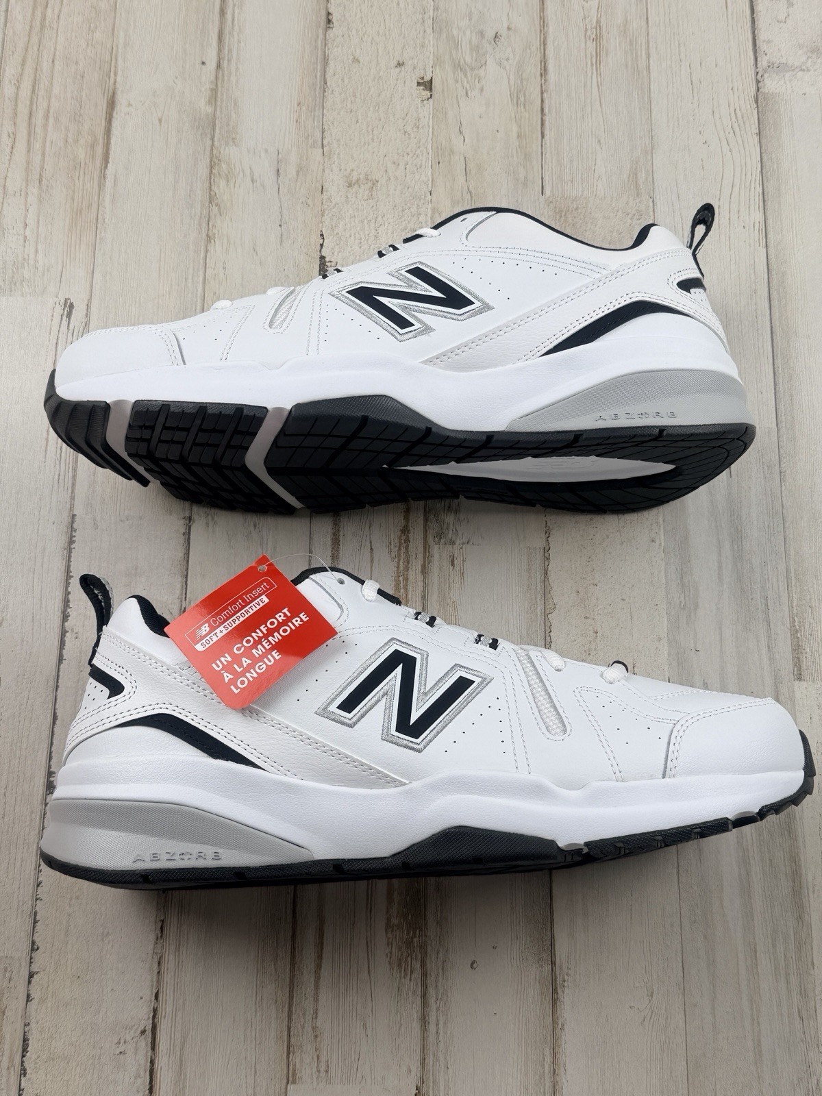 New Balance 608v5 White Black MX608SB5 Available Now NIB Fast Ship Very Nice