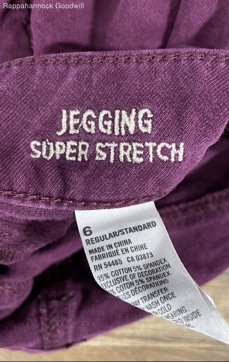 American Eagle Women’s Purple Jegging Super Stretch Skinny Pants Sz 6