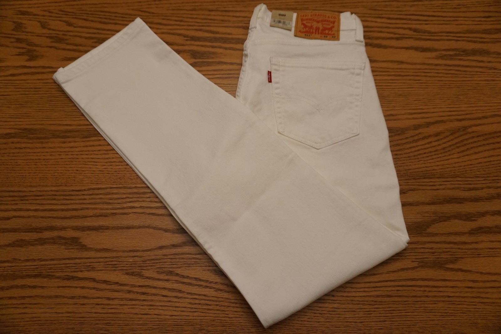 NWT MEN’S LEVI JEANS 511 Multiple Sizes Slim Below Waist Flex Stretch White