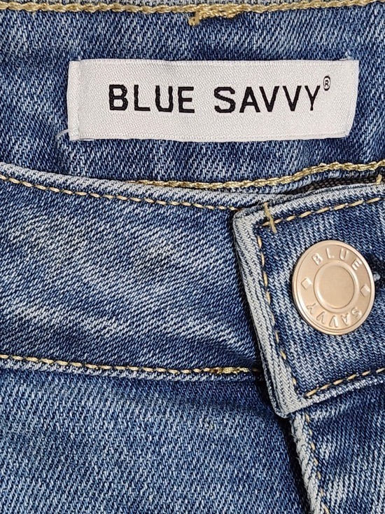 Blue Savvy Distressed Skinny Jeans Size 15/32 NWT