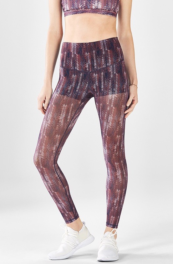 $85 Fabletics High-Waisted PureLuxe Power Form Mesh Legging Women’s XS 2-4 New