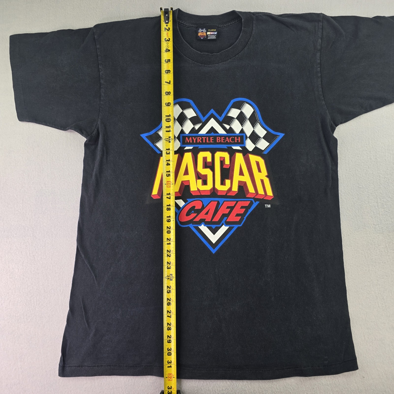 Vintage Nascar Cafe Myrtle Beach Speedway 90s Racewear Unisex XL Shirt Tee Faded