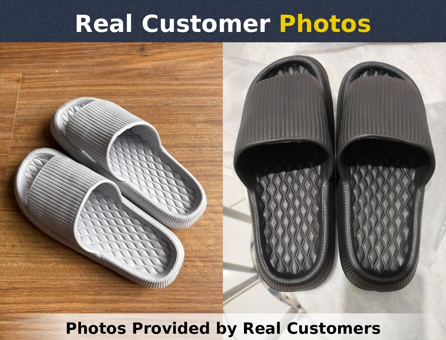 Cozy Pillow Slides Anti-Slip Sandals Ultra Soft Slippers Cloud Home Outdoor Shoe