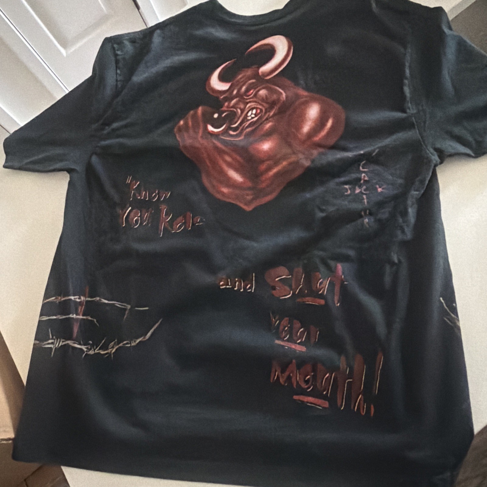 SizeXXL – Travis Scott The Rock WWE WrestleMania 41Cactus Jack T-Shirt