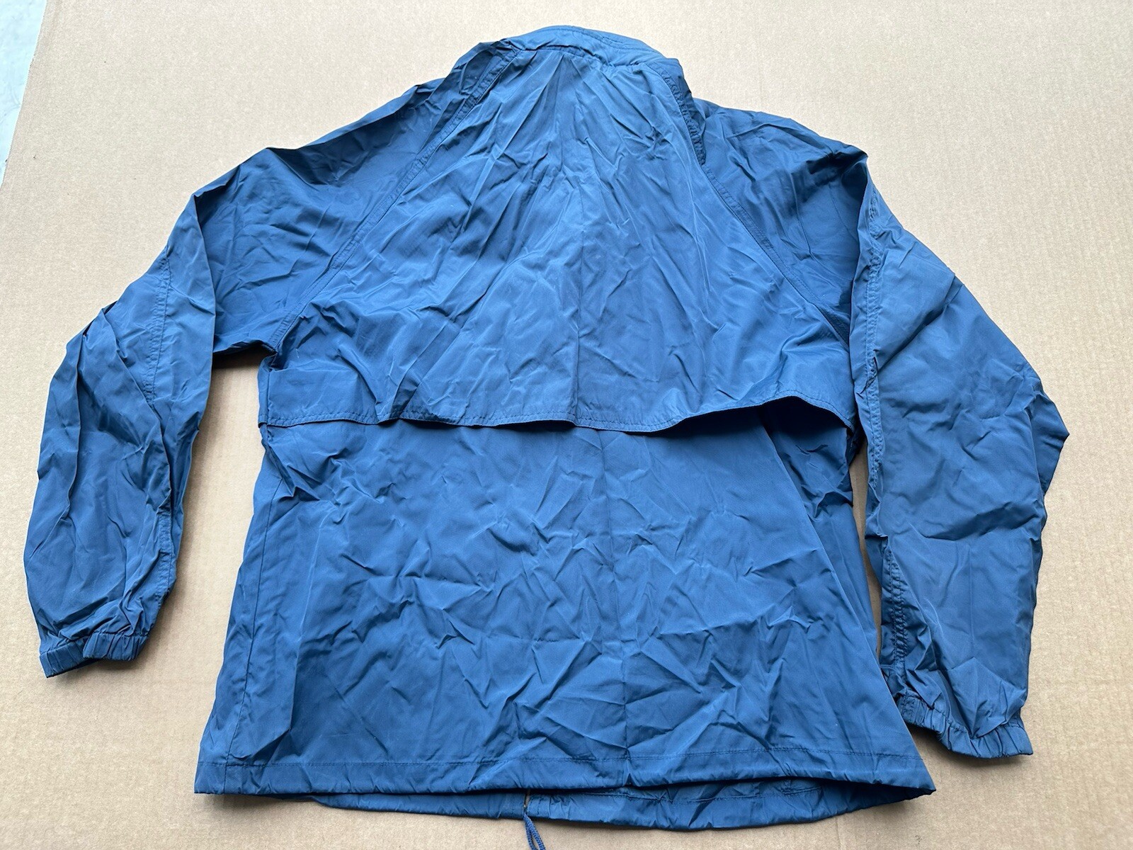 Vintage 90s Woolrich Windbreaker Jacket Mens M Nylon Classic Outdoor Hike Blue