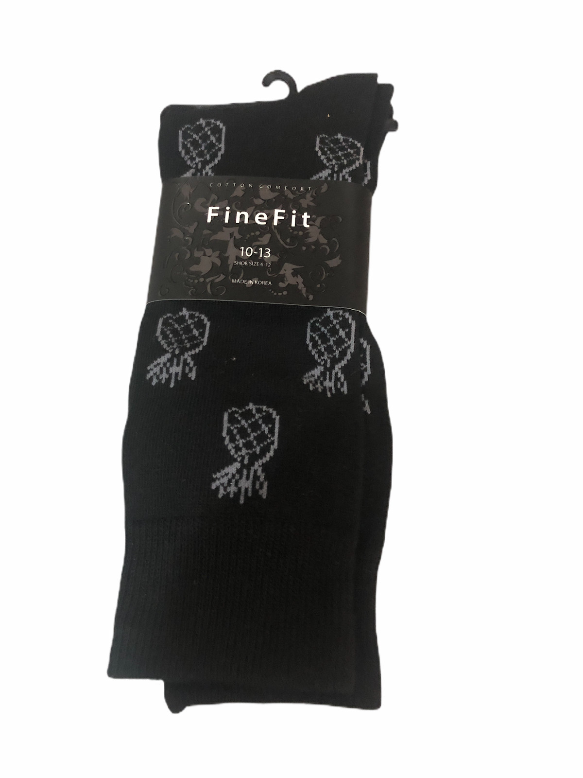 Fine Fit Men’s Pineapple Novelty Crew Socks