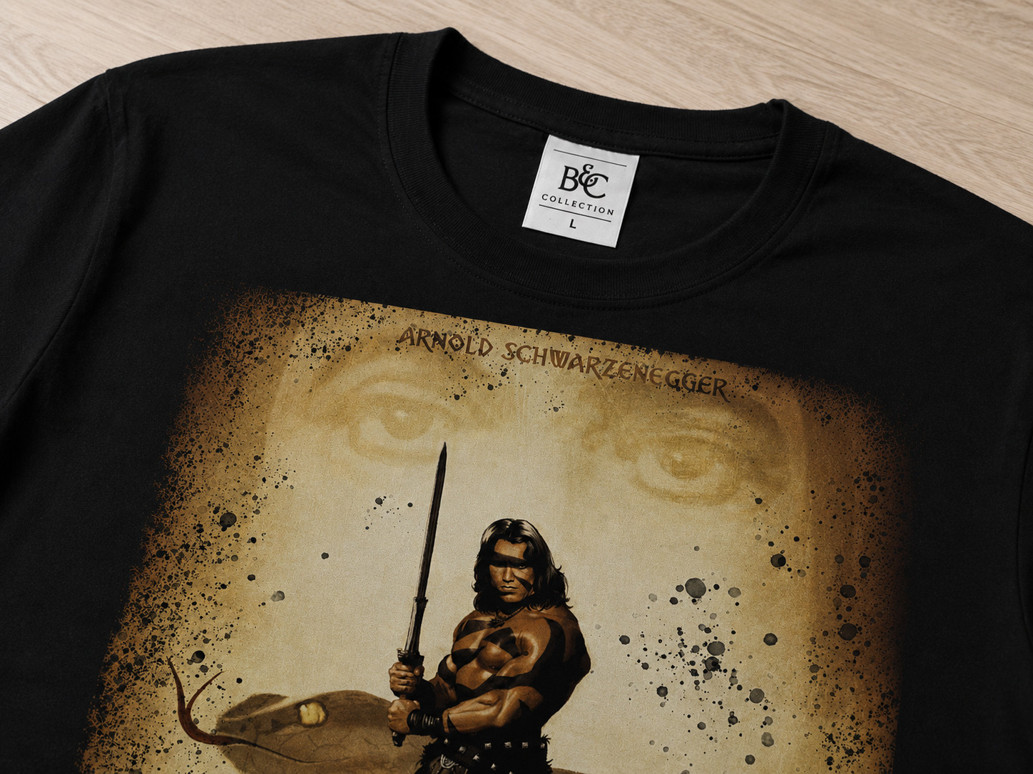 Conan The Barbarian 80s Retro Vintage- B&C T-Shirt Unisex Size L
