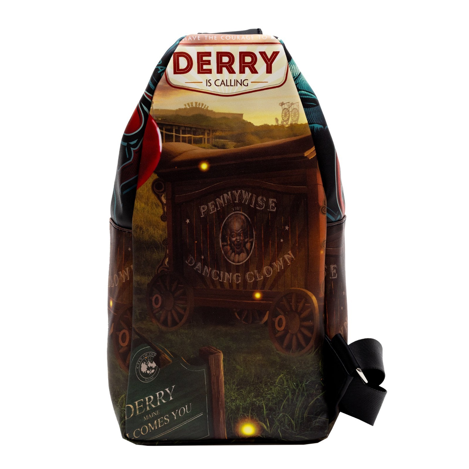 Warner Bros. Horror Movies IT PENNYWISE Vegan Leather Crossbody Sling Bag – New