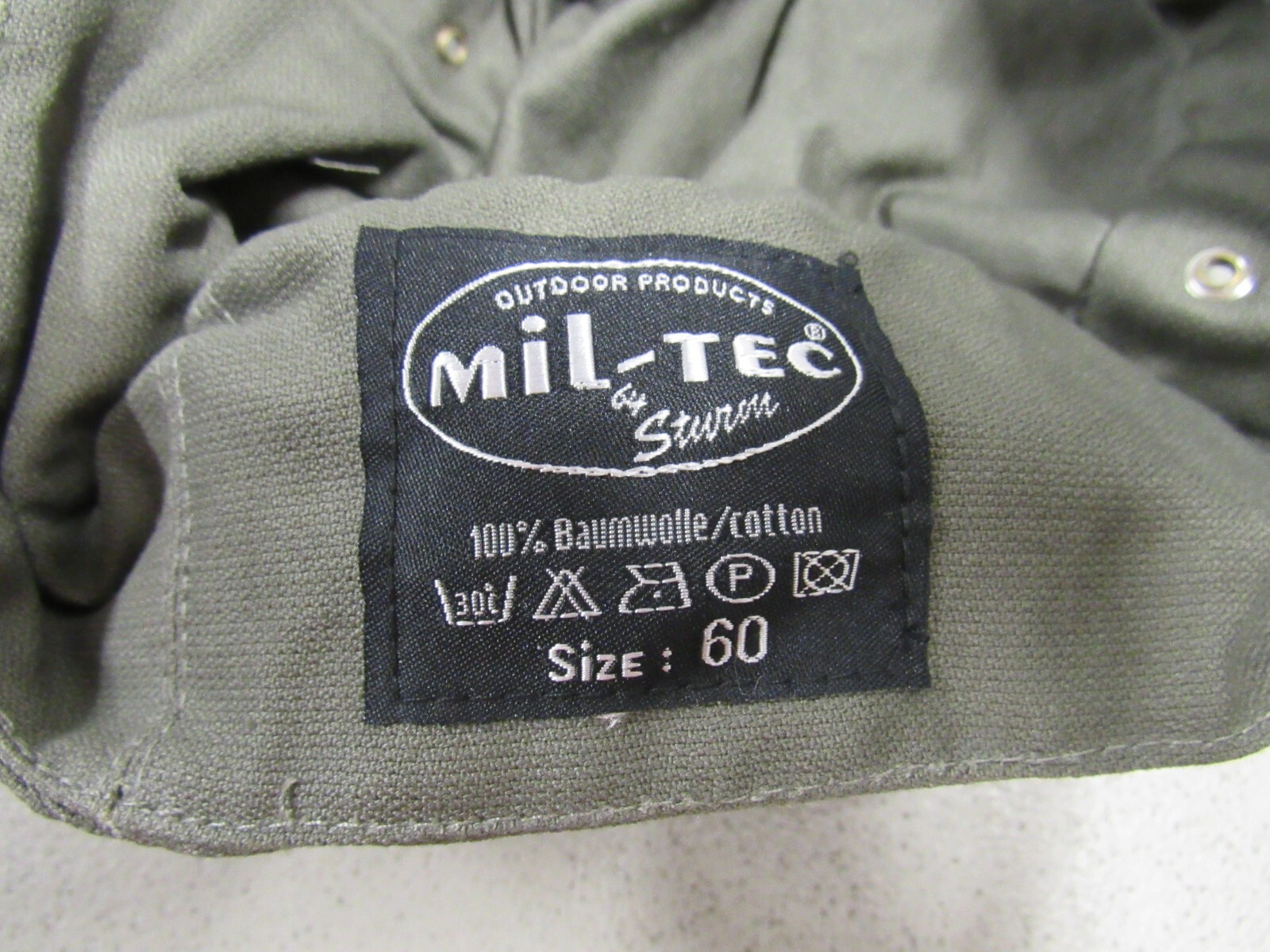 Sturm Mil-Tec German Moleskin Field Hat Cap M43 Style Size 59 & 60 New Old Stock