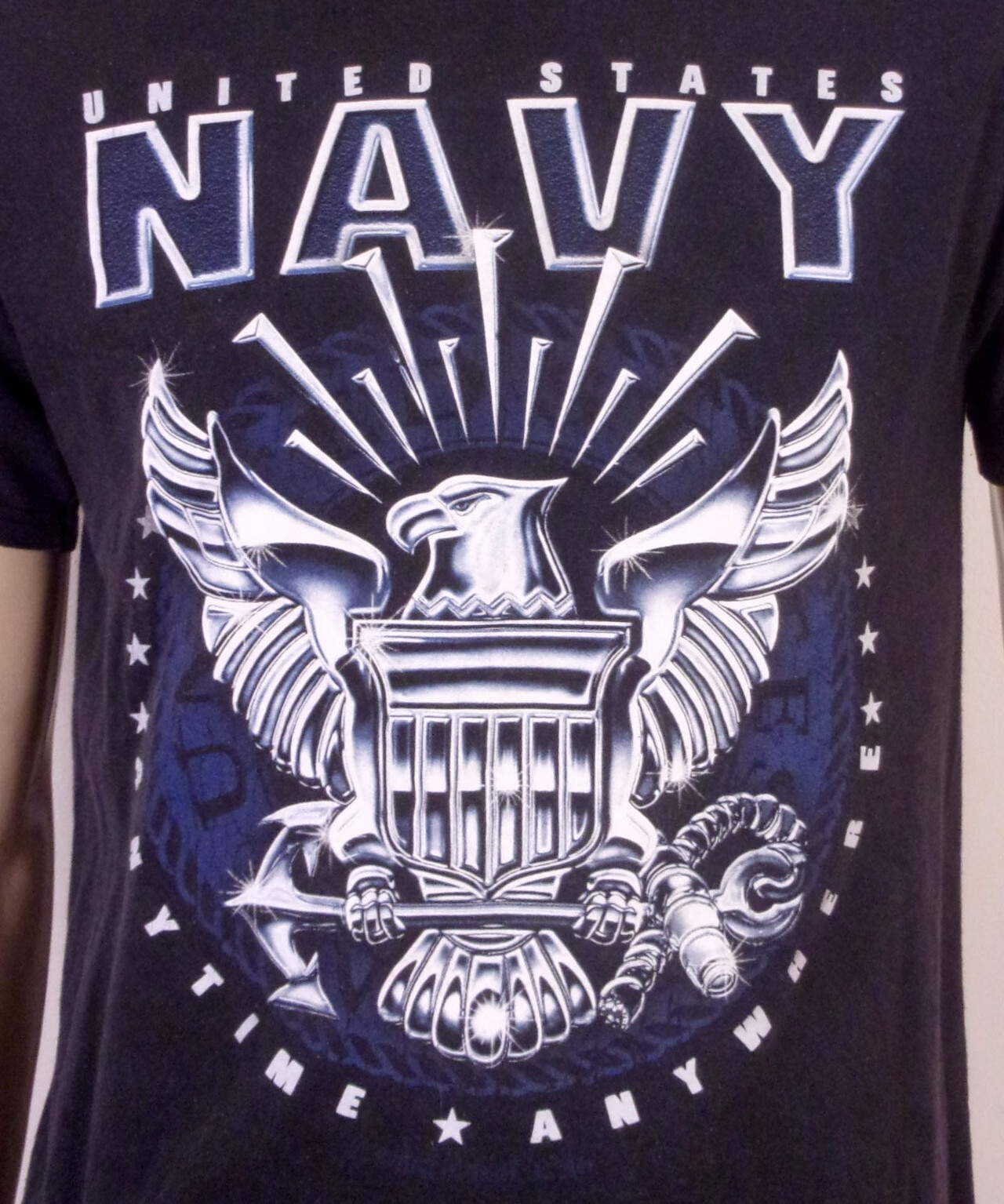 vintage 90s 00s Y2K United States Navy T-Shirt USN 2004 Crest SZ M