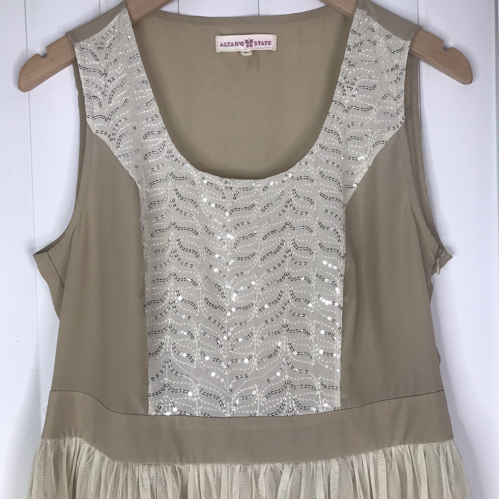 Altar’d State Sequins Tulle Fancy Dress Whimsy FairyCore SZ L Dance Party Dance
