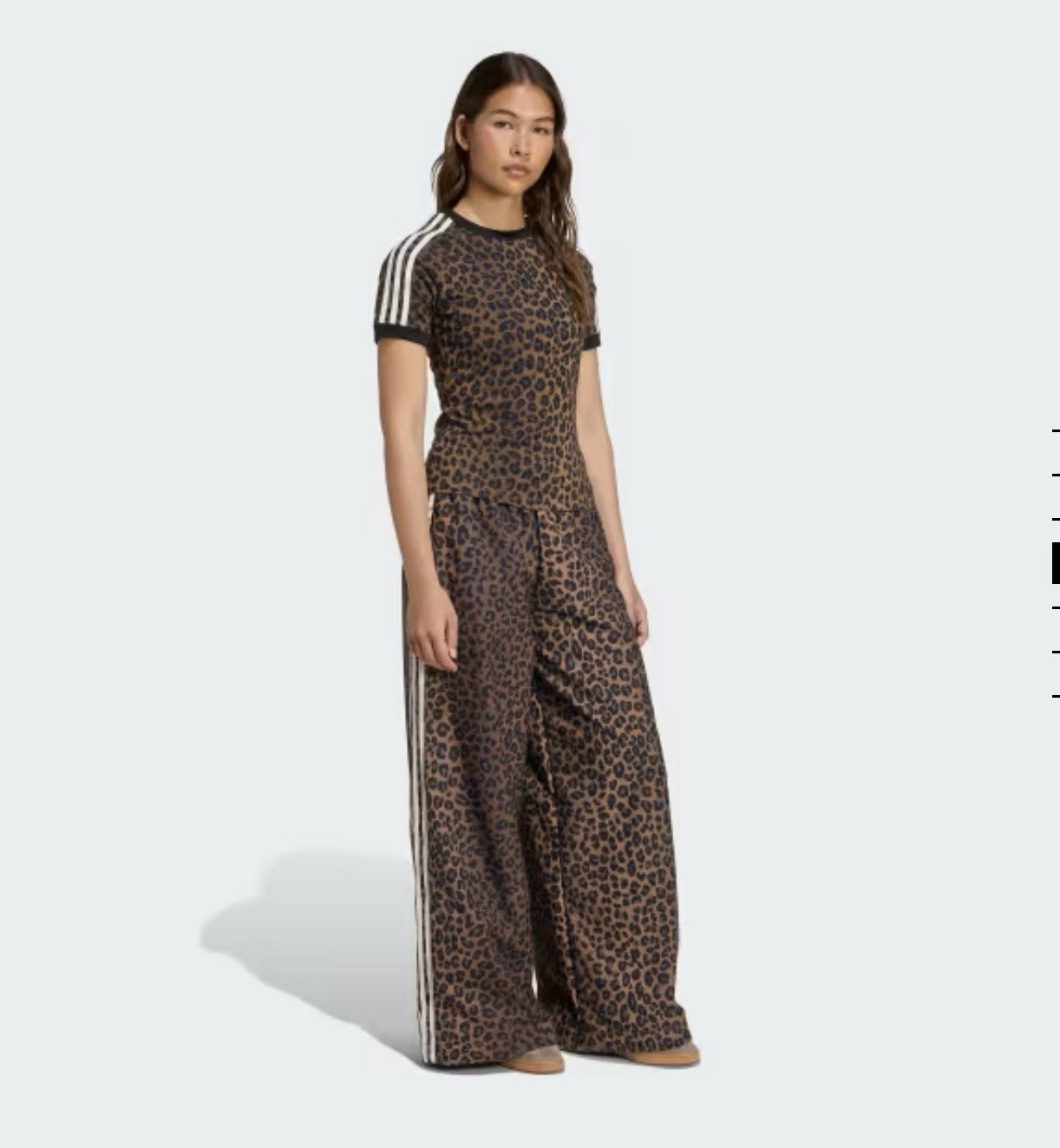 *Adidas Leopard Print Firebird Oversized Track Pant | size M | JW7302 Women’s