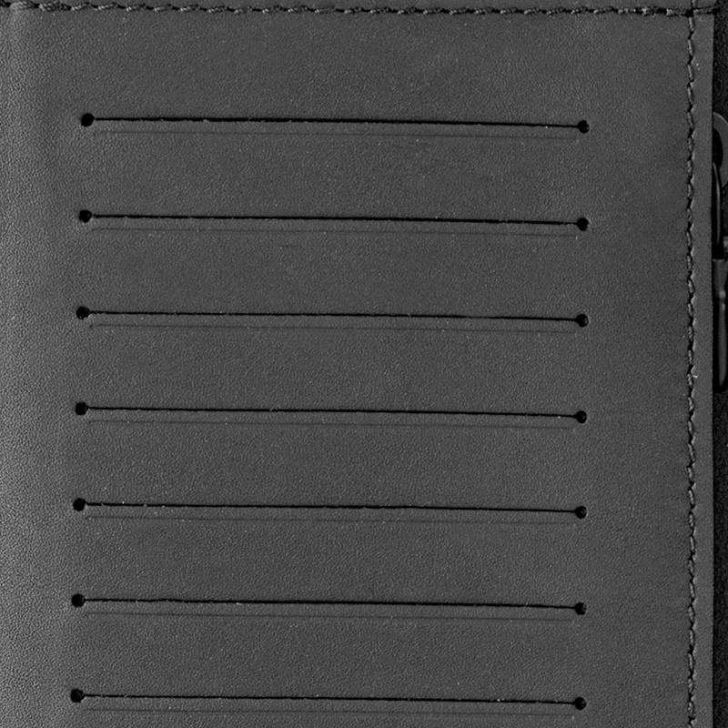 LOUIS VUITTON Brazza Wallet Monogram Shadow Black 4×0.7×7.4 in