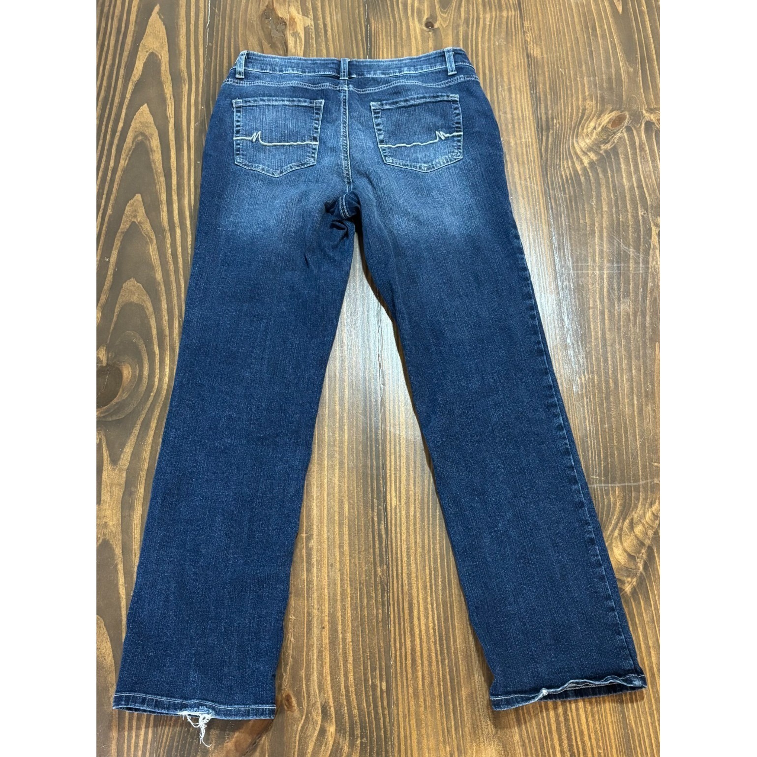 MAURICES M Jeans Womens 12 Reg Dark Wash Mid Rise Straight Leg Denim