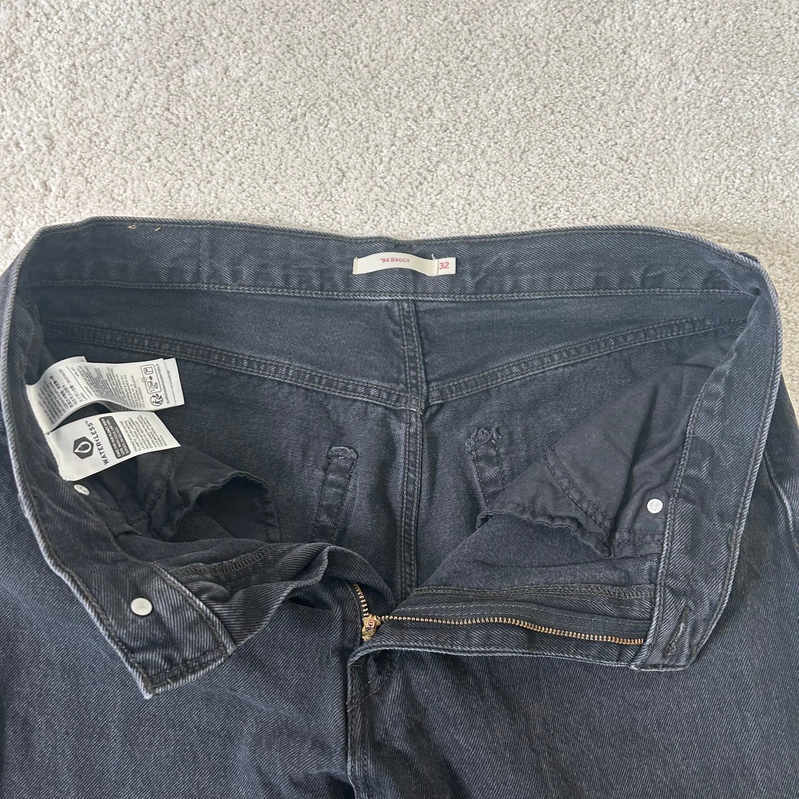 Levi’s 300 Original Riveted Jeans Denim Size S Men’s Clothing Used
