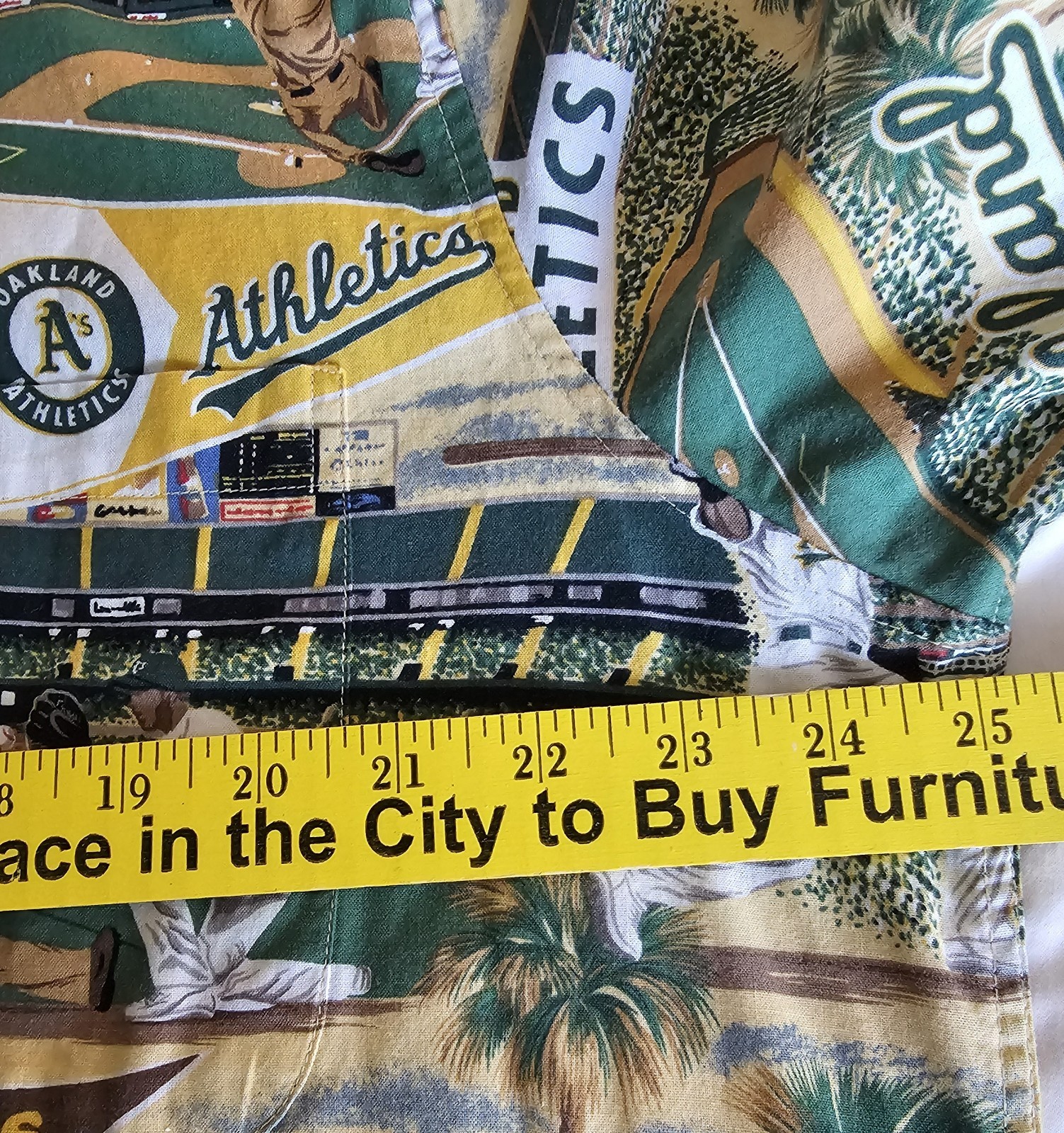 Reyn Spooner Oakland A’s Athletics MLB Baseball Hawaiian XL Shirt 100% Cotton